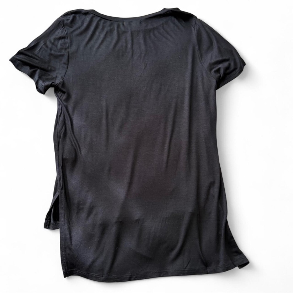 Black Rhinestone Graphic Tee - Picture 3 of 8
